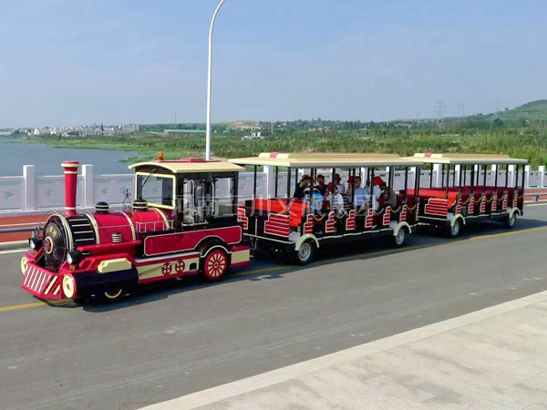 观光小火车,淄博上坡地大型观光火车,景区无轨观光小火车厂家